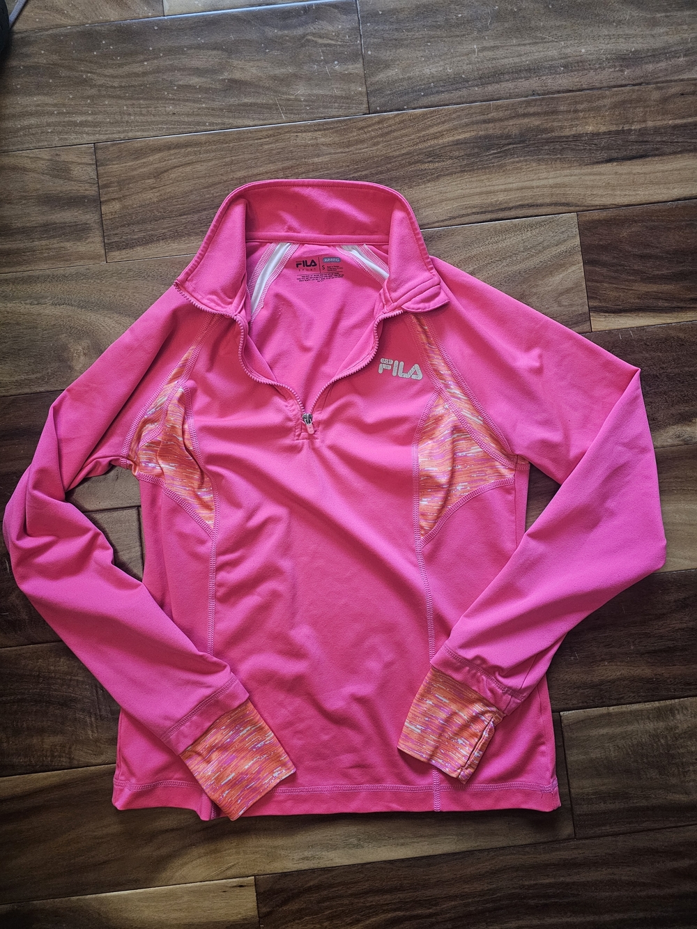 FILA Pink Half-Zip Athletic Pullover